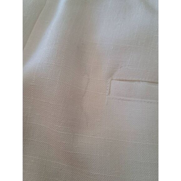 30" Waist Smith Forester Ivory Off White Lined Shorts w Pockets Double Button - Picture 3 of 3